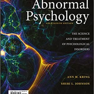 pdf Abnormal Psychology: The Science and Treatment of Psychological Disorders, WileyPLUS + Loose-leaf 14th Edition