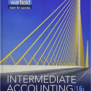 Intermediate Accounting 16th Edition pdf ebook