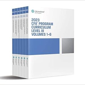 2023 CFA Program Curriculum Level III Box Set 1st Edition